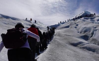 Walking on the Perito Moreno Glacier